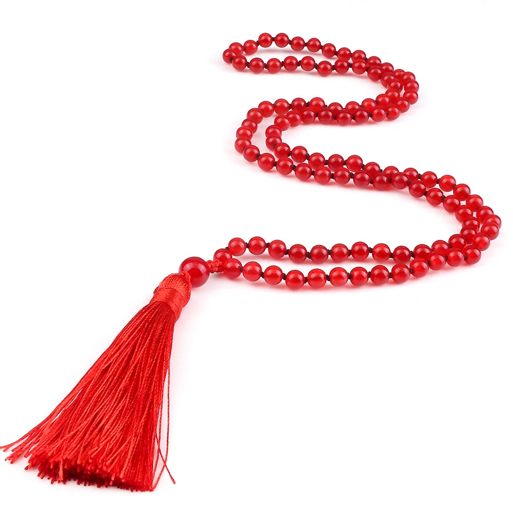 Mala 108 Stone Bead Necklace