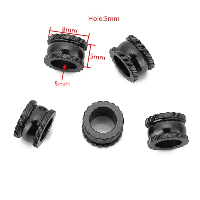 20pcs 8mm Stainless Steel Spacer Beads