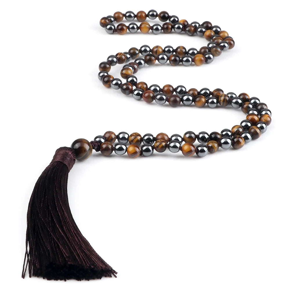 Mala 108 Stone Bead Necklace