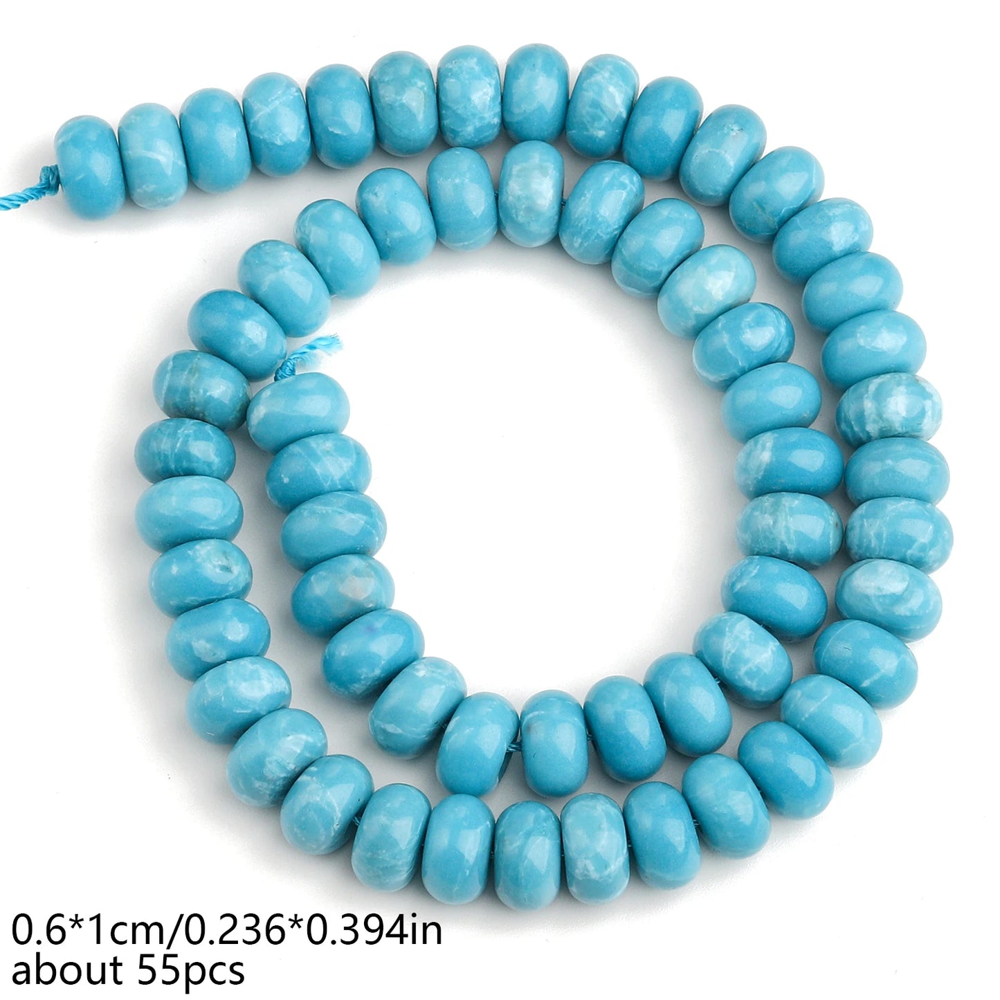 AAA Natural Larimar Bead Strand