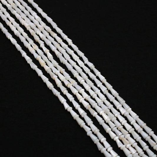 Natural Freshwater Shell Mushroom Shaped Beads 4x8mm