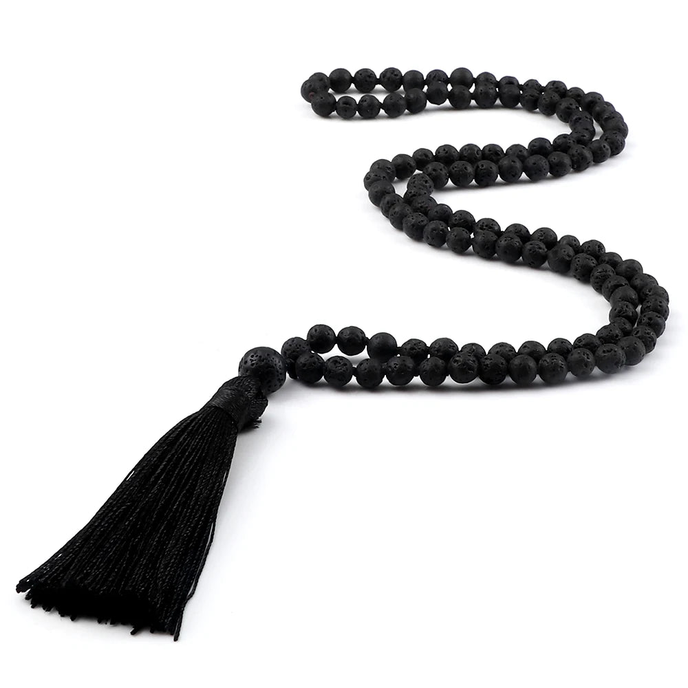 Mala 108 Stone Bead Necklace