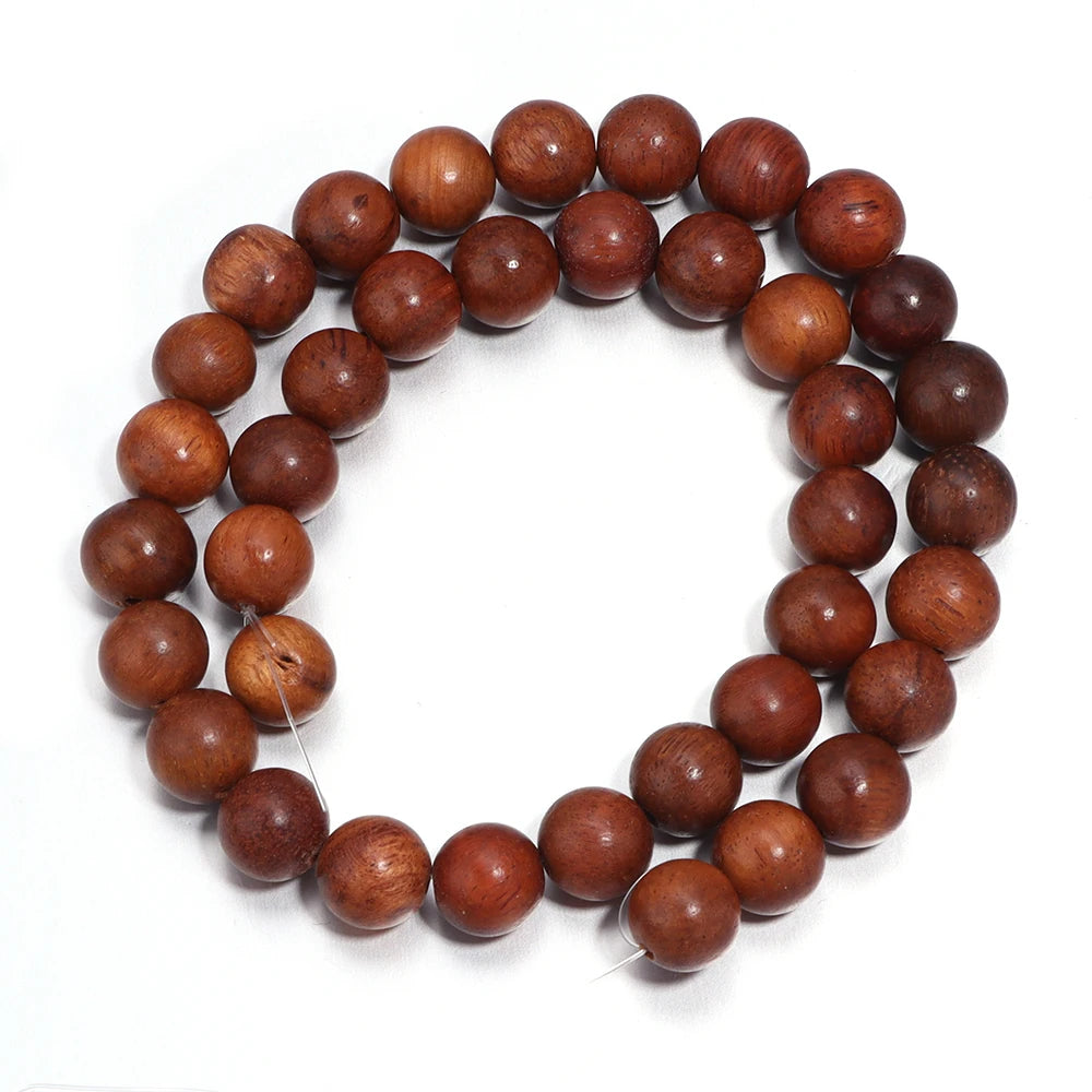 Natural Burma Rosewood Bead Strand (6/8/10mm)