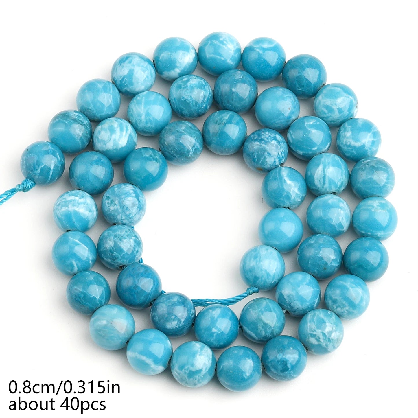 AAA Natural Larimar Bead Strand