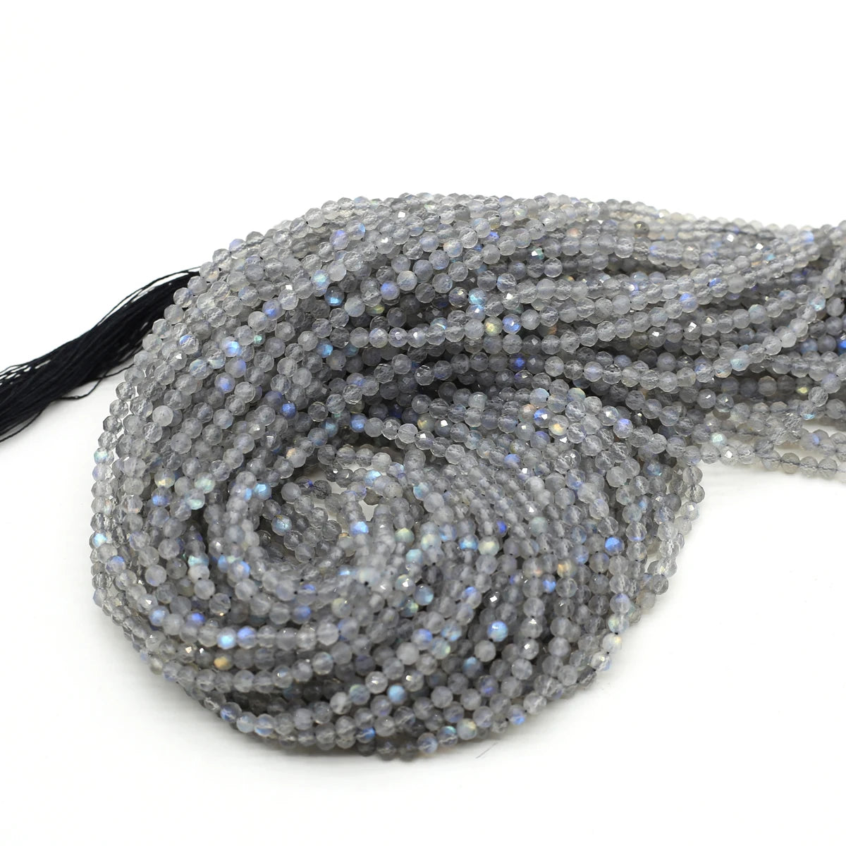 HQ Light Labradorite Faceted Micro-Bead Strand