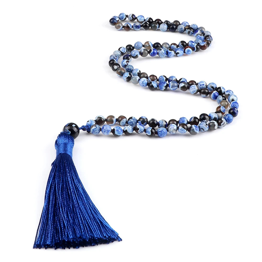 Mala 108 Stone Bead Necklace
